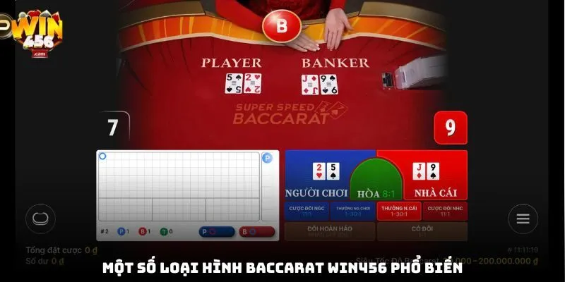 Baccarat Win456 - Tìm Hiểu Từ Cách Chơi Đến Chiến Thuật Hiệu Quả 2 Một số loại hình baccarat win456 phổ biến